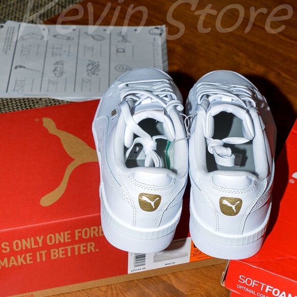 2 pairs white Puma women sneakers . Price is for 2 . - Picture 4 of 12